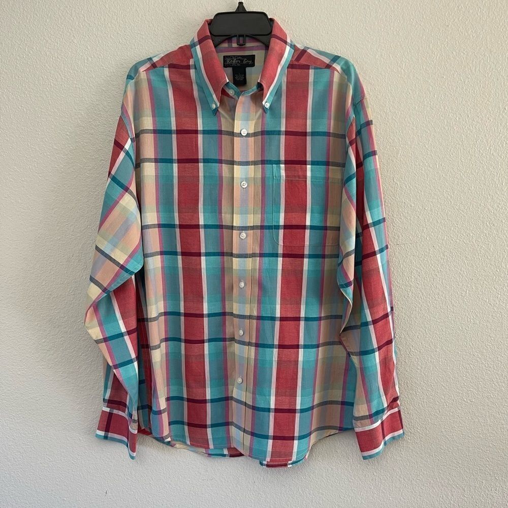 Keeler Bay Plaid Button Down Size Large